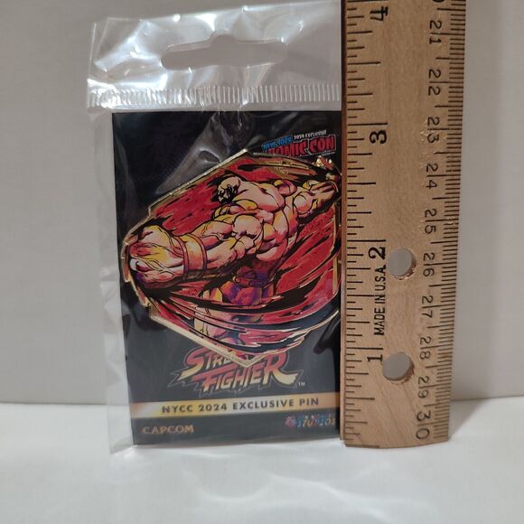 Street Fighter Zangief Painterly Series Enamel Pin Official Capcom Badge - Picture 2 of 2